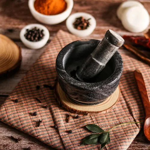 Marble Mortar Pestle