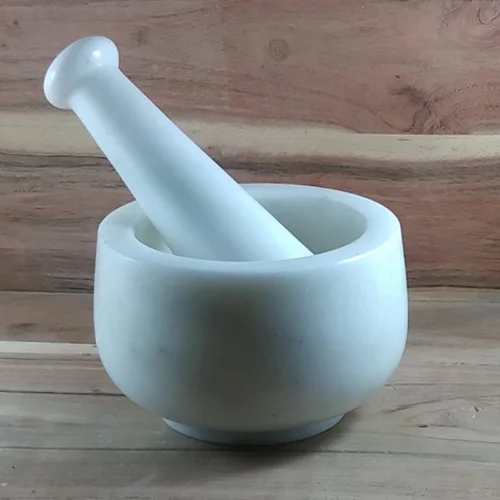 Marble Mortar Pestle